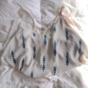 Open back tank top